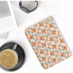 Kwmobile étui compatible avec amazon kindle (2022/2024) coque - étui à rabat magnétique tablette ereader similicuir - jaune-vert