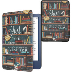 kwmobile Étui Compatible avec Amazon Kindle (2022/2024) Coque - Étui à Rabat magnétique Tablette eReader Similicuir - Multicolor