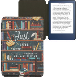 kwmobile Étui Compatible avec Amazon Kindle (2022/2024) Coque - Étui à Rabat magnétique Tablette eReader Similicuir - Multicolor