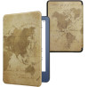 kwmobile Étui Compatible avec Amazon Kindle (2022/2024) Coque - Étui à Rabat magnétique Tablette eReader Similicuir - Marron-Mar