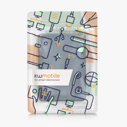 kwmobile Étui Compatible avec Amazon Kindle (2022/2024) Coque - Étui à Rabat magnétique Tablette eReader Similicuir - Bleu foncé