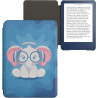 kwmobile Étui Compatible avec Amazon Kindle (2022/2024) Coque - Étui à Rabat magnétique Tablette eReader Similicuir - Bleu Clair