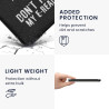kwmobile Étui Compatible avec Amazon Kindle (2022/2024) Coque - Étui à Rabat magnétique Tablette eReader Similicuir - Blanc-Noir