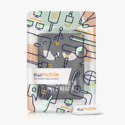 kwmobile Étui Compatible avec Amazon Kindle (2022/2024) Coque - Étui à Rabat magnétique Tablette eReader Similicuir - Blanc-Noir