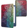 kwmobile Étui Compatible avec Amazon Kindle (2022/2024) Coque - Étui à Rabat magnétique Tablette eReader Similicuir - Fuchsia-Bl