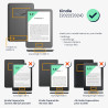 kwmobile Étui Compatible avec Amazon Kindle (2022/2024) Coque - Étui à Rabat magnétique Tablette eReader Similicuir - Fuchsia-Bl