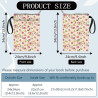 craspire Protège Livres à Fleurs Pochette de Protection Rose à Fleurs pour Livres de Poche Couverture Rigide Lavable en Tissu av