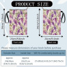 craspire Wisteria Couvertures de Livre Protecteur de Livre de Fleurs Pochette de Livre Violette pour Livres de Poche Protecteur 