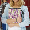 craspire Wisteria Couvertures de Livre Protecteur de Livre de Fleurs Pochette de Livre Violette pour Livres de Poche Protecteur 