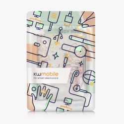 kwmobile Étui Compatible avec Kobo Clara BW/Colour Coque - Étui à Rabat magnétique Tablette eReader Similicuir avec Sangle - Noi