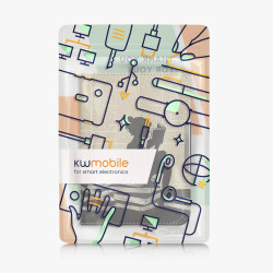 Kwmobile étui compatible avec kobo clara bw/colour coque - étui à rabat magnétique tablette ereader similicuir avec sangle - noi
