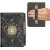 kwmobile Étui Compatible avec Kobo Clara BW/Colour Coque - Étui à Rabat magnétique Tablette eReader Similicuir avec Sangle - Ble