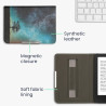 kwmobile Étui Compatible avec Kobo Clara BW/Colour Coque - Étui à Rabat magnétique Tablette eReader Similicuir avec Sangle - Ble