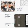 Kwmobile étui compatible avec kobo clara bw/colour coque - étui à rabat magnétique tablette ereader similicuir avec sangle - ora
