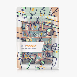 kwmobile Étui Compatible avec Kobo Clara BW/Colour Coque - Étui à Rabat magnétique Tablette eReader Similicuir avec Sangle - Mul