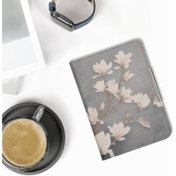 kwmobile Étui Compatible avec Kobo Clara BW/Colour Coque - Étui à Rabat magnétique Tablette eReader Similicuir avec Sangle - Tau