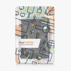 kwmobile Étui Compatible avec Kobo Clara BW/Colour Coque - Étui à Rabat magnétique Tablette eReader Similicuir avec Sangle - Ver