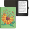 kwmobile Étui Compatible avec Tolino Vision 1/2 / 3/4 HD Coque - Étui à Rabat magnétique Tablette eReader Similicuir - Jaune-Ver