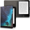kwmobile Étui Compatible avec Tolino Vision 1/2 / 3/4 HD Coque - Étui à Rabat magnétique Tablette eReader Similicuir - Bleu-Gris