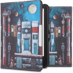 kwmobile Étui Compatible avec Tolino Vision 1/2 / 3/4 HD Coque - Étui à Rabat magnétique Tablette eReader Similicuir - Multicolo