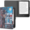 kwmobile Étui Compatible avec Tolino Vision 1/2 / 3/4 HD Coque - Étui à Rabat magnétique Tablette eReader Similicuir - Multicolo
