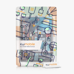 kwmobile Étui Compatible avec Tolino Vision 1/2 / 3/4 HD Coque - Étui à Rabat magnétique Tablette eReader Similicuir - Multicolo