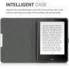kwmobile Étui Compatible avec Tolino Vision 1/2 / 3/4 HD Coque - Étui à Rabat magnétique Tablette eReader Similicuir - Noir-Mult