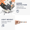 Kwmobile étui compatible avec tolino vision 1/2 / 3/4 hd coque - étui à rabat magnétique tablette ereader similicuir - orange-no