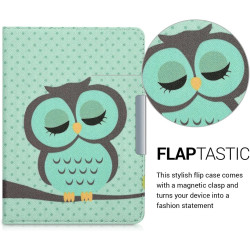 kwmobile Étui Compatible avec Tolino Vision 1/2 / 3/4 HD Coque - Étui à Rabat magnétique Tablette eReader Similicuir - Turquoise