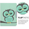 kwmobile Étui Compatible avec Tolino Vision 1/2 / 3/4 HD Coque - Étui à Rabat magnétique Tablette eReader Similicuir - Turquoise