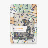 Kwmobile étui compatible avec tolino vision 1/2 / 3/4 hd coque - étui à rabat magnétique tablette ereader similicuir - noir-beig