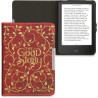 Kwmobile étui compatible avec tolino vision 1/2 / 3/4 hd coque - étui à rabat magnétique tablette ereader similicuir - jaune-ora