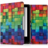 kwmobile Étui Compatible avec Tolino Vision 1/2 / 3/4 HD Coque - Étui à Rabat magnétique Tablette eReader Similicuir - Multicolo