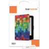 kwmobile Étui Compatible avec Tolino Vision 1/2 / 3/4 HD Coque - Étui à Rabat magnétique Tablette eReader Similicuir - Multicolo