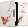 kwmobile Étui Compatible avec Tolino Vision 1/2 / 3/4 HD Coque - Étui à Rabat magnétique Tablette eReader Similicuir - Multicolo