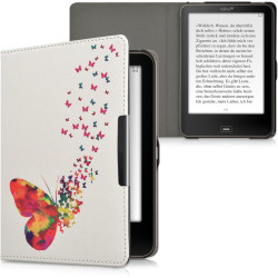 kwmobile Étui Compatible avec Tolino Vision 1/2 / 3/4 HD Coque - Étui à Rabat magnétique Tablette eReader Similicuir - Multicolo