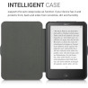 kwmobile Étui Compatible avec Tolino Vision 1/2 / 3/4 HD Coque - Étui à Rabat magnétique Tablette eReader Similicuir - Blanc-Noi