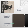Kwmobile étui compatible avec amazon kindle oasis 10. generation coque - étui à rabat magnétique tablette ereader similicuir - n