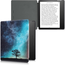 kwmobile Étui Compatible avec Amazon Kindle Oasis 10. Generation Coque - Étui à Rabat magnétique Tablette eReader Similicuir - B