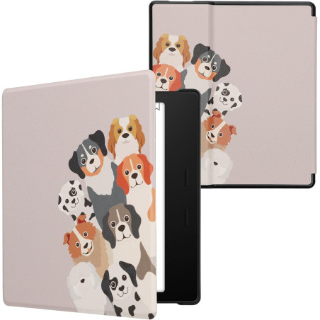 kwmobile Étui Compatible avec Amazon Kindle Oasis 10. Generation Coque - Étui à Rabat magnétique Tablette eReader Similicuir - M