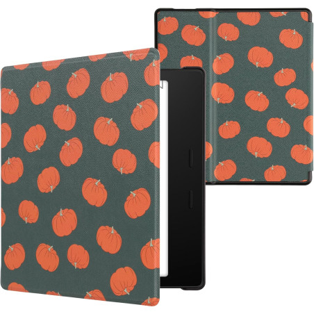 Kwmobile étui compatible avec amazon kindle oasis 10. generation coque - étui à rabat magnétique tablette ereader similicuir - o