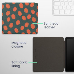 Kwmobile étui compatible avec amazon kindle oasis 10. generation coque - étui à rabat magnétique tablette ereader similicuir - o