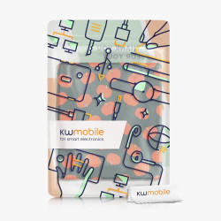 Kwmobile étui compatible avec amazon kindle oasis 10. generation coque - étui à rabat magnétique tablette ereader similicuir - o
