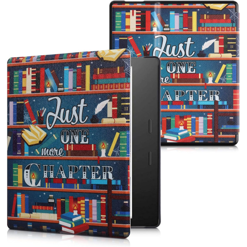 kwmobile Étui Compatible avec Amazon Kindle Oasis 10. Generation Coque - Étui à Rabat magnétique Tablette eReader Similicuir - M
