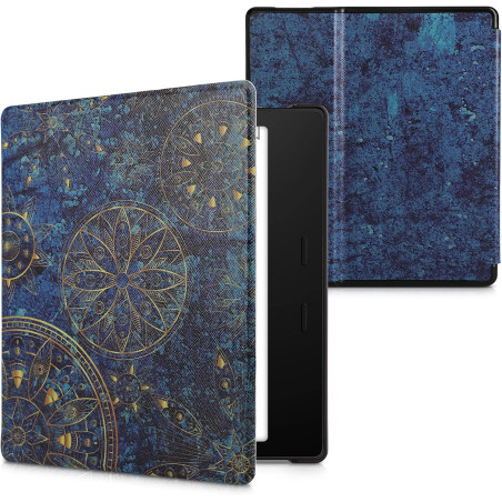 kwmobile Étui Compatible avec Amazon Kindle Oasis 10. Generation Coque - Étui à Rabat magnétique Tablette eReader Similicuir - J