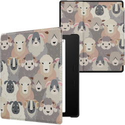 kwmobile Étui Compatible avec Amazon Kindle Oasis 10. Generation Coque - Étui à Rabat magnétique Tablette eReader Similicuir - B