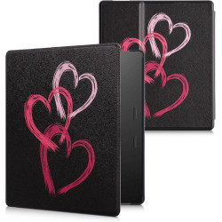 kwmobile Étui Compatible avec Amazon Kindle Oasis 10. Generation Coque - Étui à Rabat magnétique Tablette eReader Similicuir - R
