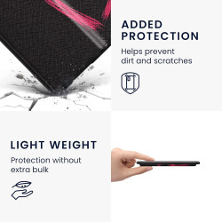 kwmobile Étui Compatible avec Amazon Kindle Oasis 10. Generation Coque - Étui à Rabat magnétique Tablette eReader Similicuir - R