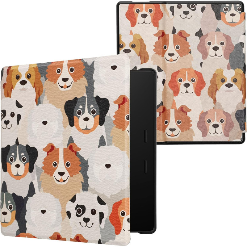 kwmobile Étui Compatible avec Amazon Kindle Oasis 10. Generation Coque - Étui à Rabat magnétique Tablette eReader Similicuir - B