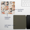 kwmobile Étui Compatible avec Amazon Kindle Oasis 10. Generation Coque - Étui à Rabat magnétique Tablette eReader Similicuir - B